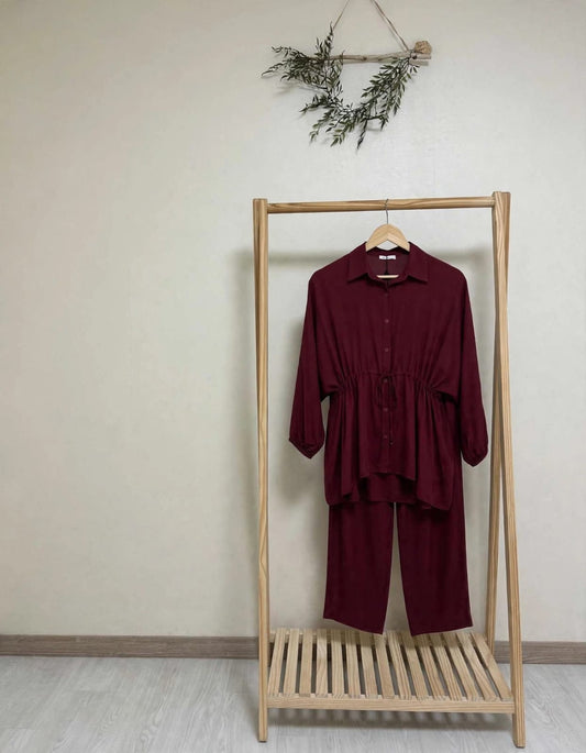 Maroon cord set
