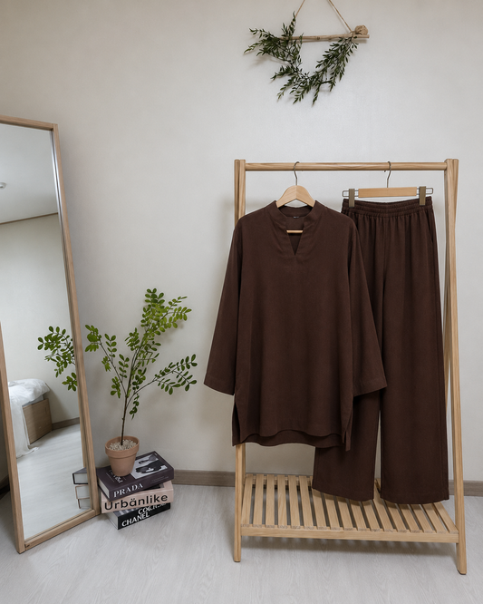 Dark Brown Cord Set