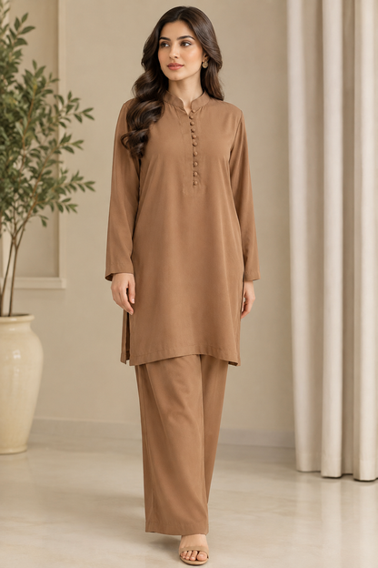 Mocha Brown solid cord set