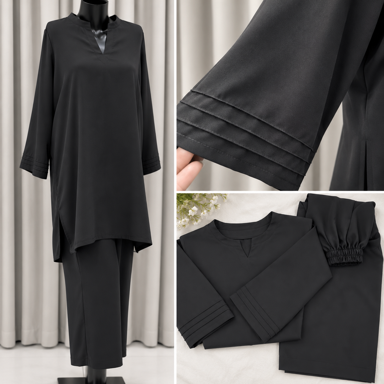 Charcoal Black Cord Set