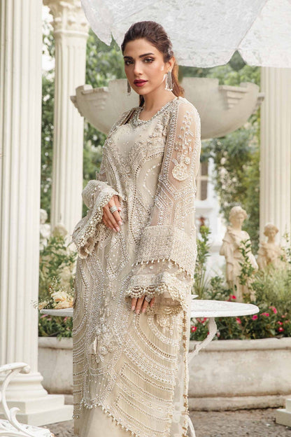 Unstitched Embroidered Chiffon Suit