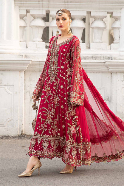 Unstitched Embroidered Chiffon Suit