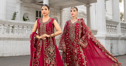 Unstitched Embroidered Chiffon Suit