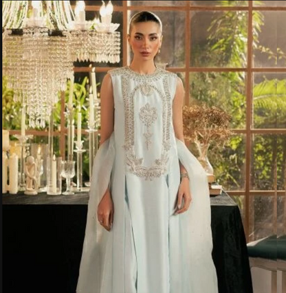 NOORE — Ice Blue Embellished Ensemble