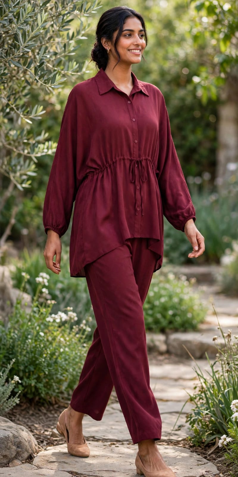 Maroon cord set