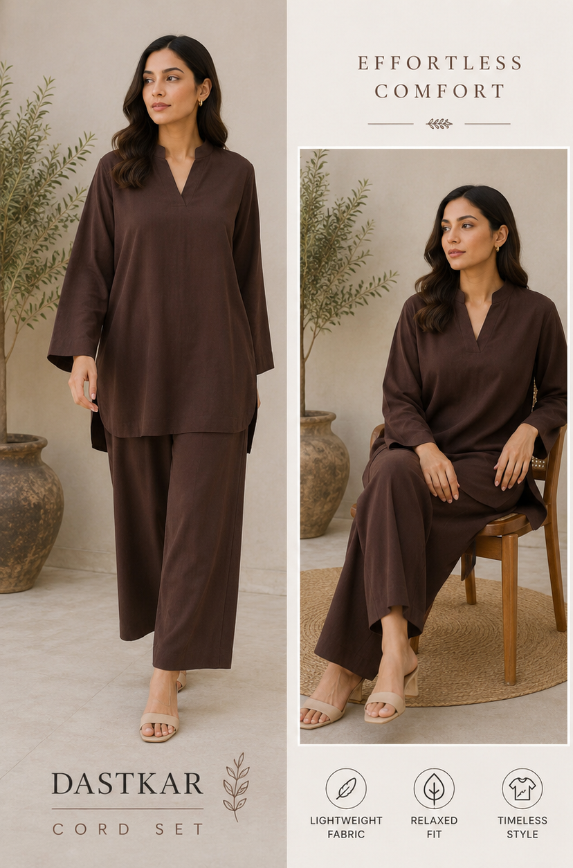 Dark Brown Cord Set