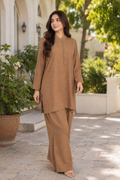 Mocha Brown solid cord set
